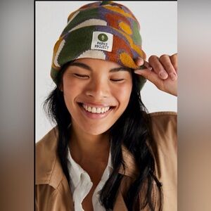 Free People Parks Project Zion Narrow Intarsia Beanie One Size